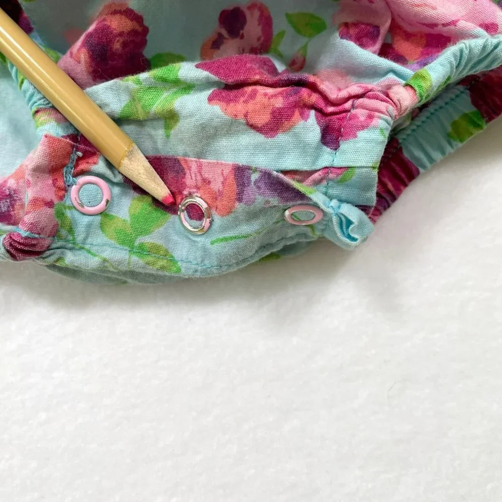 Ruffle Butts Floral Bubble Romper 18-24m One Piece - Picture 9 of 10